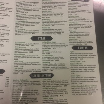 Rancho Viejo - a menu for a mexican restaurant - Mexican Near Me - Salem, Ohio Rancho Viejo - a menu for a mexican restaurant - Mexican Near Me - Salem, Ohio