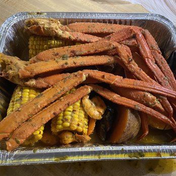 Krunchy Krab - #4 Snow Crab (Clusters, Shrimp, Mussels, Sausages, Potatoes, Corn) - Seafood Near Me - Lakeland, Florida Krunchy Krab - #4 Snow Crab (Clusters, Shrimp, Mussels, Sausages, Potatoes, Corn) - Seafood Near Me - Lakeland, Florida