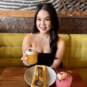 Hanuman Thai Eatery - Coco Mango Cocktail (Mango Sticky Rice) & Lychee Cocktail - Thai Near Me - Costa Mesa, California Hanuman Thai Eatery - Coco Mango Cocktail (Mango Sticky Rice) & Lychee Cocktail - Thai Near Me - Costa Mesa, California
