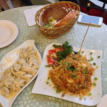 Oceanview Cafe - Left are the pelmeni and right is the pilav (both amazing) - Cafes Near Me - Brooklyn, New York