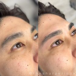 The Sharper Look - Small details matter. Cleaned up and shaped brows to enhance his natural features.