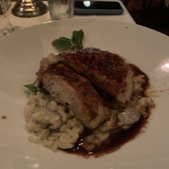 The Capital Grille - My mom and brother got Roasted Chicken Breast with Mushrooms and Parmesan Risotto! I tried it was amazing! 10/10 - Steakhouses Near Me - Austin, Texas The Capital Grille - My mom and brother got Roasted Chicken Breast with Mushrooms and Parmesan Risotto! I tried it was amazing! 10/10 - Steakhouses Near Me - Austin, Texas