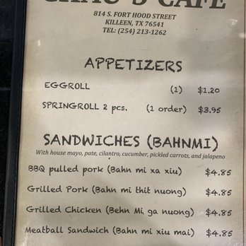 Chau's Cafe - Coffee & Tea Near Me - Killeen, Texas