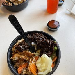 a bowl of meat and vegetables