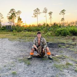 Central Florida Trophy Hunts - Proud of his harvest