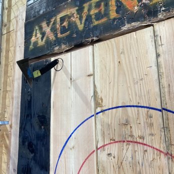 AxeVentures Axe Throwing - Hitting the mini! - Axe Throwing Near Me - San Jose, California AxeVentures Axe Throwing - Hitting the mini! - Axe Throwing Near Me - San Jose, California