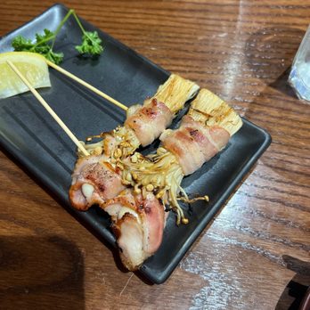 Yama Sushi - Quail egg and bacon and mushroom and bacon - Japanese Near Me - Dallas, Texas Yama Sushi - Quail egg and bacon and mushroom and bacon - Japanese Near Me - Dallas, Texas