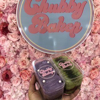 Chubby Baker - Ube and matcha red bean cake - Donuts Near Me - Salt Lake City, Utah Chubby Baker - Ube and matcha red bean cake - Donuts Near Me - Salt Lake City, Utah