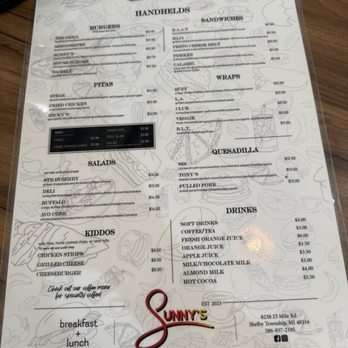 Sunnys Breakfast Lunch - Lunch menu - Breakfast & Brunch Near Me - Shelby Twp, Michigan