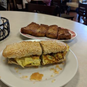 Huge Tree Pastry - Sesame onion with egg, turnip cake - Taiwanese Near Me - Monterey Park, California