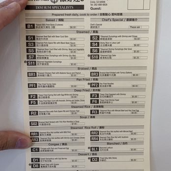 Tim Ho Wan - Menu as of 6/9/2019 - Dim Sum Near Me - Irvine, California Tim Ho Wan - Menu as of 6/9/2019 - Dim Sum Near Me - Irvine, California