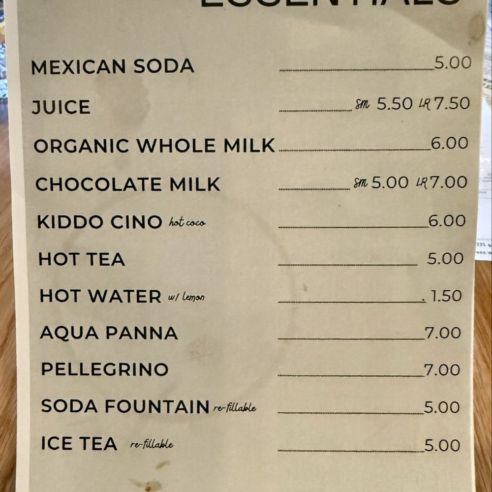 Our Nest - Drink menu - 2/2026 - Breakfast & Brunch Near Me - Brea, California