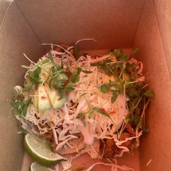 The Nest - Calamari tacos, not the best picture - Waffles Near Me - Ojai, California The Nest - Calamari tacos, not the best picture - Waffles Near Me - Ojai, California