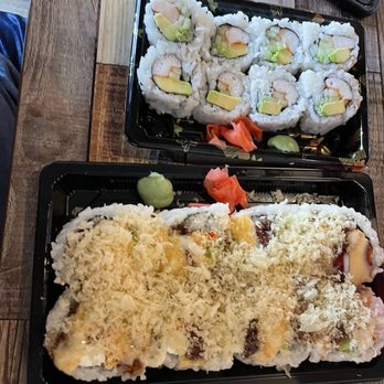 Exotic Sweets - Dragon roll and California roll - Bubble Tea Near Me - Baton Rouge, Louisiana