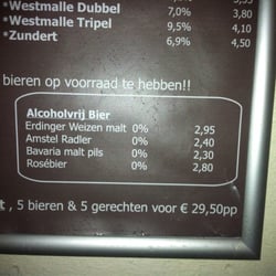 Hotel de Kroon - Ze hebben dus ook verschillende alcoholvrije bieren.
