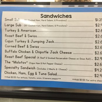 K&M Market - Deli sandwich menu - Convenience Stores Near Me - Obetz, Ohio