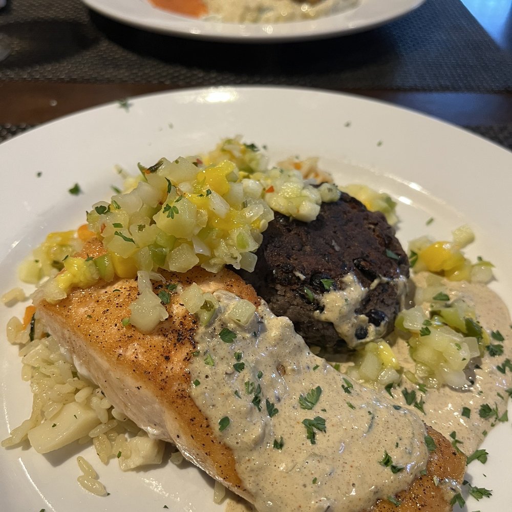 Rivertown Bistro - Grouper and salmon - New American Near Me - Conway, South Carolina Rivertown Bistro - Grouper and salmon - New American Near Me - Conway, South Carolina