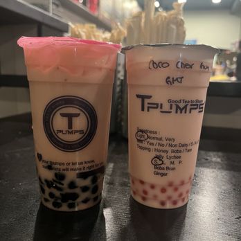 Tpumps - hi chew flavor on the left - Coffee & Tea Near Me - San Francisco, California