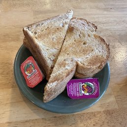 Thick whole wheat toast