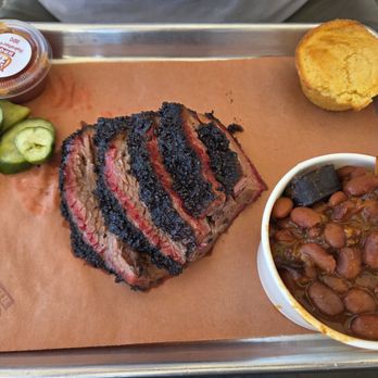 Wild Fig BBQ - Brisket and 1 side plate with beans - Barbeque Near Me - Las Vegas, Nevada
