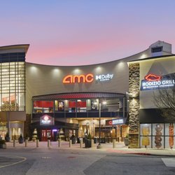 Annapolis Mall - Exterior of AMC Dolby Cinema and Rodizio Grill at Annapolis Mall at dusk.