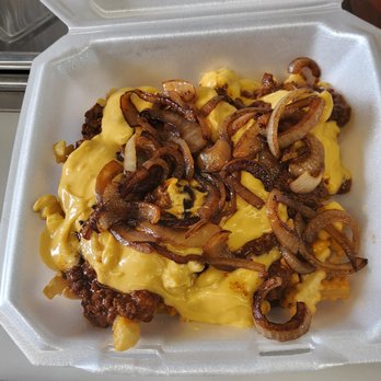 Shawna's Rich Eat - cheese and onions in a styrofoam container - Food Trucks Near Me - Norfolk, Virginia Shawna's Rich Eat - cheese and onions in a styrofoam container - Food Trucks Near Me - Norfolk, Virginia