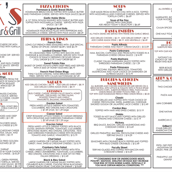 PK's Bar & Grill - actual menu - Pizza Near Me - Blacksburg, Virginia PK's Bar & Grill - actual menu - Pizza Near Me - Blacksburg, Virginia