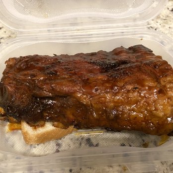 Bon-Fire Outdoor Charcoal Grill - 1/2 Rack Smoked Baby Back Ribs with 2 Sides - Barbeque Near Me - Halethorpe, Maryland