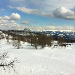 Hotel Alpenrose - Blick vom  Hotelfenster - aufgenommen im April2013