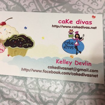 caKe divas - a business card with a picture of a cupcake - Cupcakes Near Me