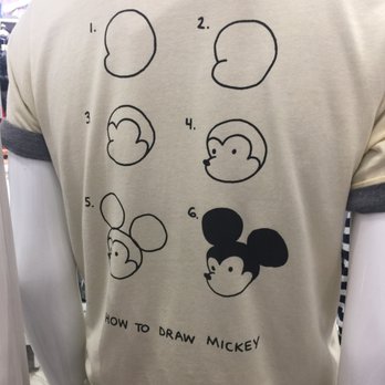 Uniqlo - How to draw Mickey Mouse shirt. - Men's Clothing Near Me - Honolulu, Hawaii Uniqlo - How to draw Mickey Mouse shirt. - Men's Clothing Near Me - Honolulu, Hawaii