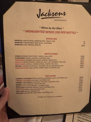 Menu photo 7 Jacksons Southpointe Canonsburg, PA