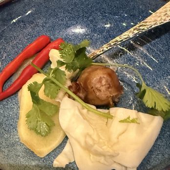 Kin Dee - Fermented pork sausage...they were round like meatballs with casing around them, 4-6 pc in an order. - Thai Near Me - Bellevue, Washington