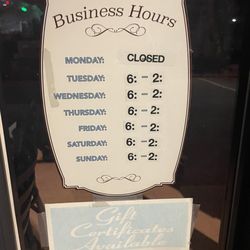 Mary Ellen's Portuguese Bakery - Business Hours