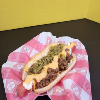 Frank & Furter - Homemade chili with live is how this chili is made.  Addictive!!! Goopy melt cheese   . - Hot Dogs Near Me - Long Beach, California