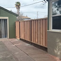 A short fence run with a gate