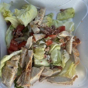 Pancake Cafe - a salad in a styrofoam container - American Near Me - Stoughton, Wisconsin Pancake Cafe - a salad in a styrofoam container - American Near Me - Stoughton, Wisconsin
