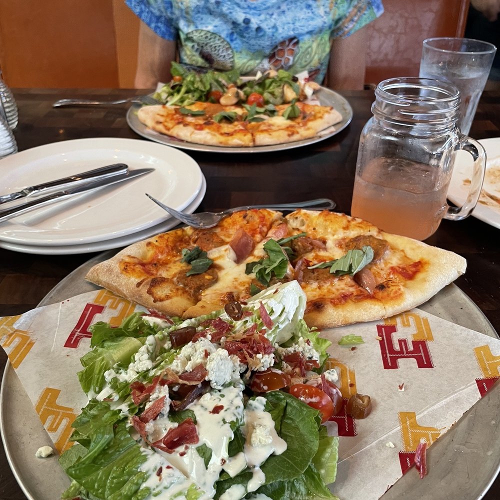 Federal Pizza - Double Down-half a wedge salad and half a Meatball Pizza - Pizza Near Me - Phoenix, Arizona Federal Pizza - Double Down-half a wedge salad and half a Meatball Pizza - Pizza Near Me - Phoenix, Arizona