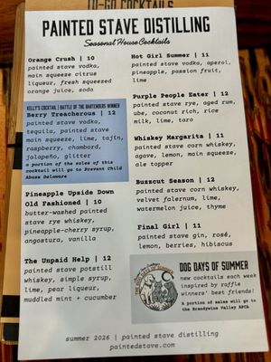 Menu photo 1 Painted Stave Distilling Smyrna, DE Menu photo 1 Painted Stave Distilling Smyrna, DE