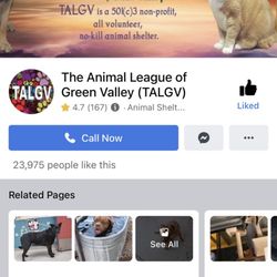 Animal League of Green Valley - There Facebook account!