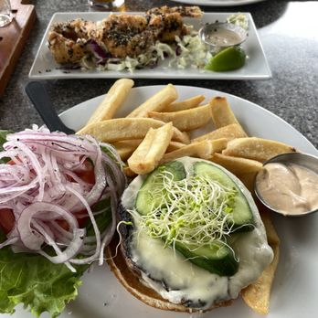 Pineapples Island Fresh Cuisine - Portabello Mushroom Sandwich $18 - New American Near Me - Hilo, Hawaii Pineapples Island Fresh Cuisine - Portabello Mushroom Sandwich $18 - New American Near Me - Hilo, Hawaii