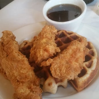 The Chowhouse - Chicken n' Waffles and Fried Green Tomatoes: heaven on a work day! - American Near Me - Tulsa, Oklahoma