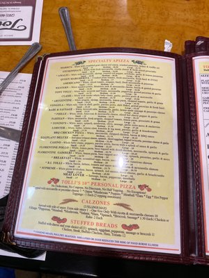 Menu photo 2 Tolli's Apizza East Haven, CT Menu photo 2 Tolli's Apizza East Haven, CT