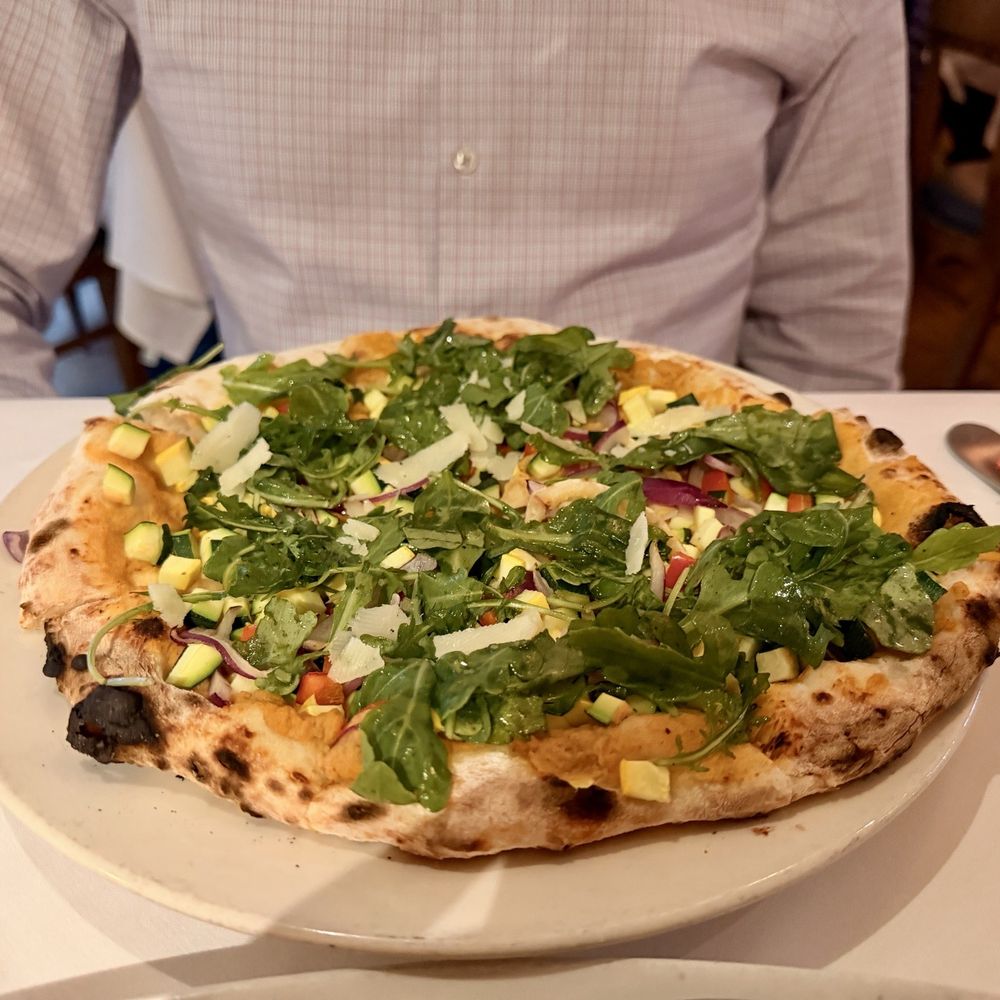 Bistro 45 - Primavera Pizza (vegan-friendly) - New American Near Me - Pasadena, California