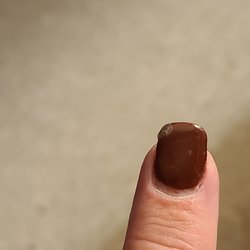 Topcoat bubble