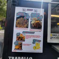 Traballo's Backyard BBQ - Menu