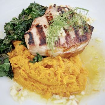 Robins Restaurant - Smoked Pork Chop - New American Near Me - Cambria, California Robins Restaurant - Smoked Pork Chop - New American Near Me - Cambria, California