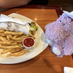 Greek Village Restaurant - Gyro Sandwich plater (also comes with Greek salad but I ate it first.