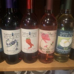 Native Vines selection of wine at the Wet Whistle Native Vines selection of wine at the Wet Whistle