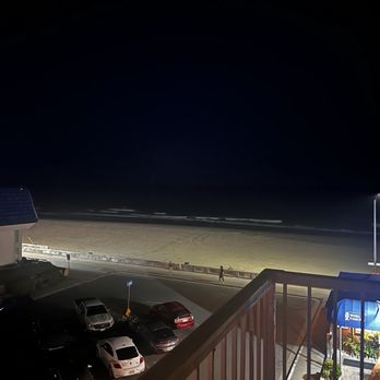 Surfer Beach Hotel - Night time of beach from balcony - San Diego, CA